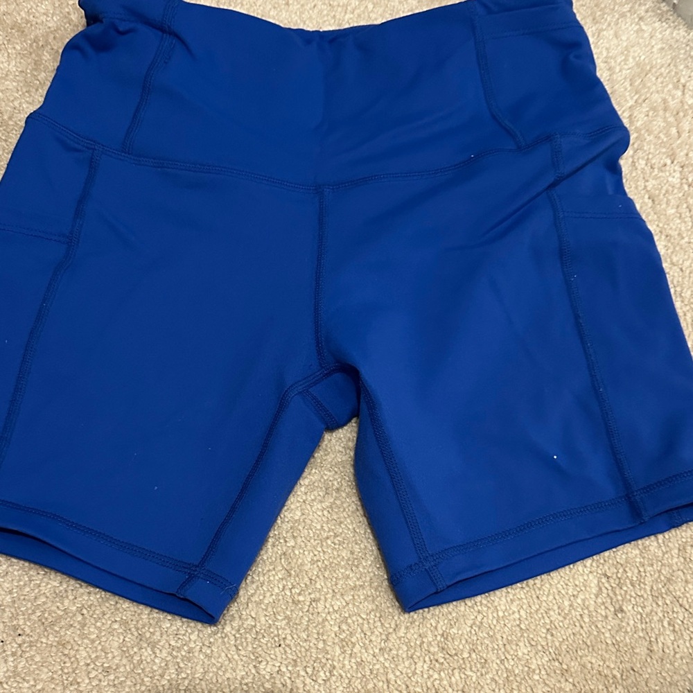 Women's Vibrant Blue Bike Shorts
